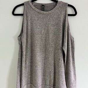Lord & Taylor's Design Lab Women's Grey Cold Shoulder Long Sleeve Top